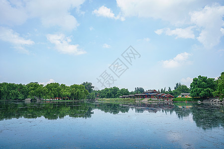 济南百脉泉济南章丘百脉泉风景区背景