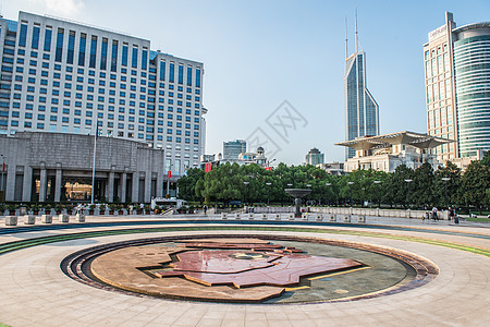 上海博物馆人民广场背景