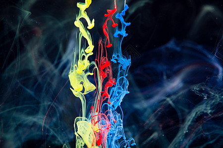 色彩液体流动素材图片