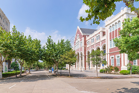 大学建筑上海外国语大学教学楼背景
