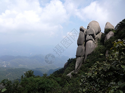 天柱山风光花岗岩叠罗汉图片