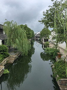 梦里水乡黎里古镇背景