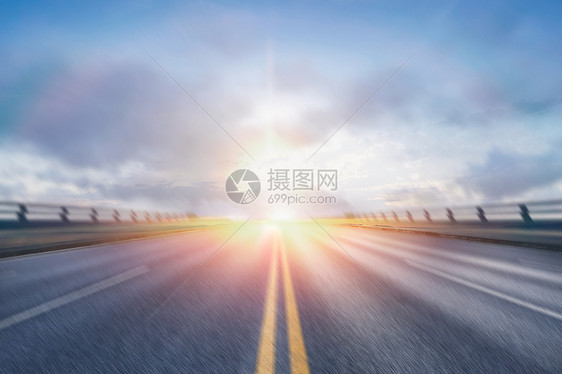  夕阳公路背景     图片