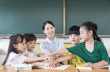 老师学生团结背景图片