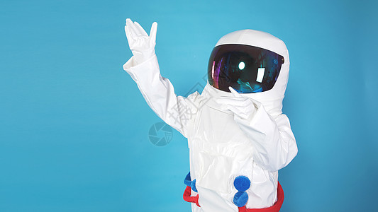 儿童宇宙儿童穿太空服背景