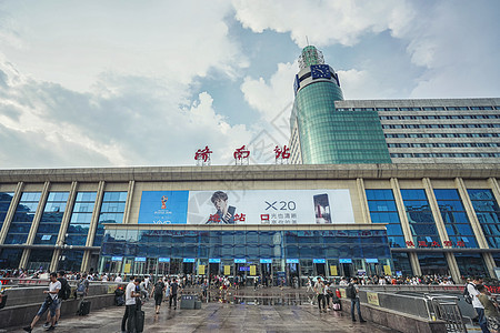 济南火车站背景图片