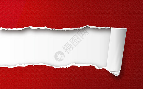 中国传统元素撕开纸质背景设计图片