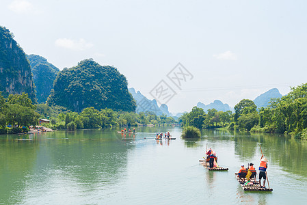 山水阳朔遇龙河风光背景