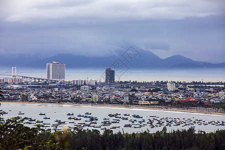 旅游景点越南岘港风光背景