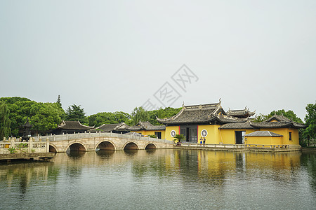 周庄南湖园全福讲寺背景图片