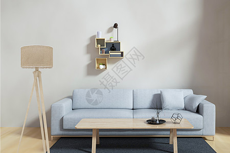 客厅家具组合效果图背景图片