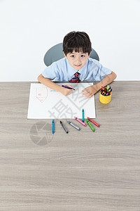 儿童书桌画画图片