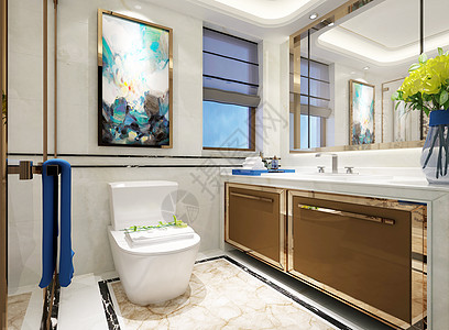浴室柜效果图大气的卫生间效果图设计图片