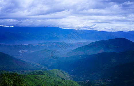 红河梯田红河元阳梯田大山日出日落背景