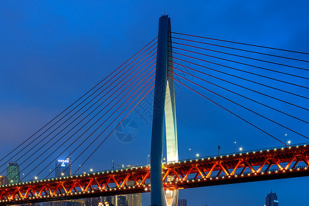 重庆千厮门大桥夜景高清图片素材