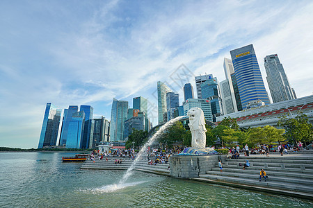 新加坡地标鱼尾狮公园图片