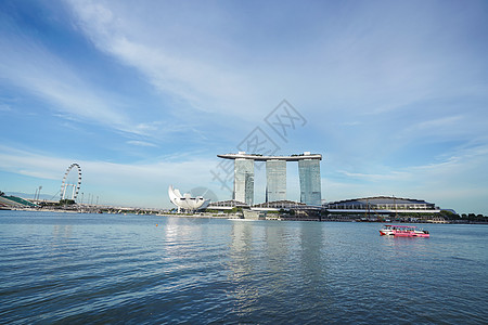 新加坡金沙空中花园地标背景