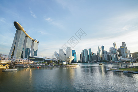 新加坡金沙空中花园地标背景