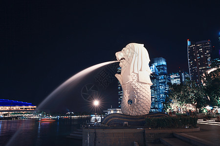 新加坡地标鱼尾狮公园图片