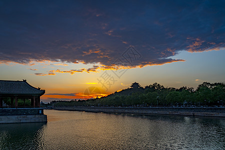 远景的景山图片