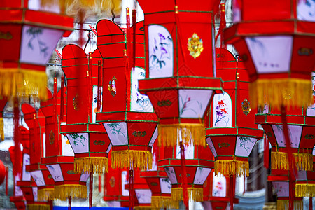 国庆节日大红灯笼背景