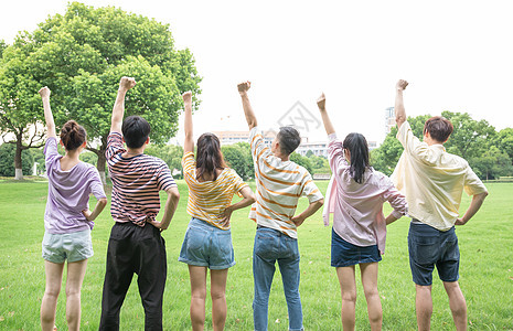 活力大学生背影图片