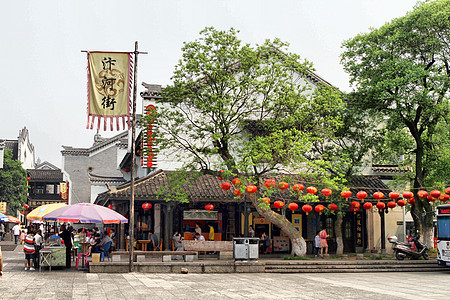 岳阳汴河街背景图片