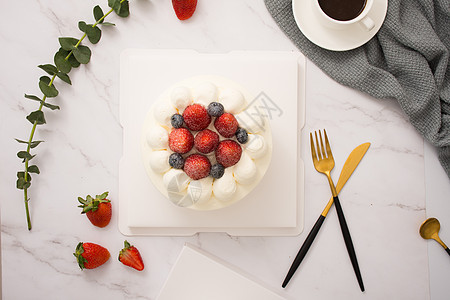 水果奶油生日蛋糕图片
