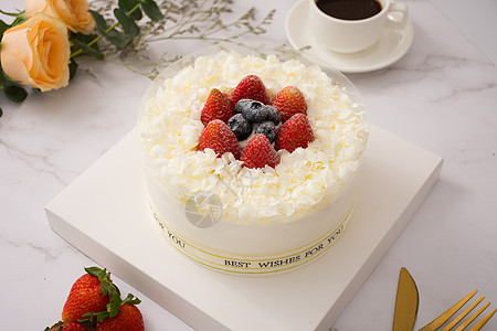 白色巧克力蛋糕背景图片
