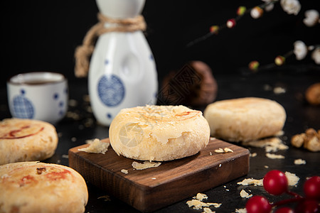 中秋节苏式月饼背景图片
