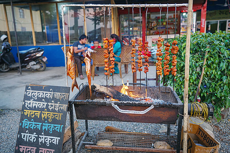 尼泊尔烤肉烧烤图片
