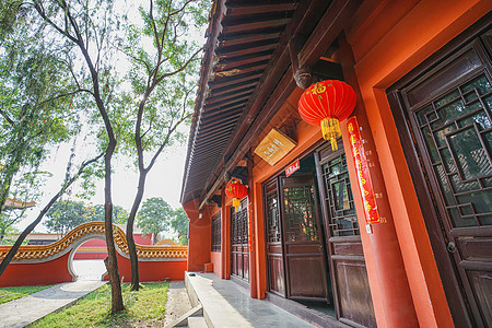 尼泊尔蓝毗尼中华寺中国寺庙背景图片