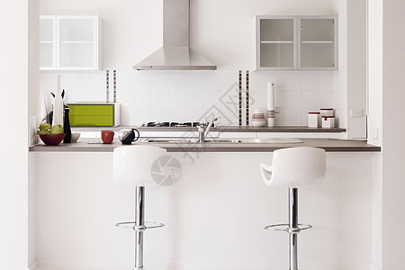 白色餐具白色厨房背景设计图片
