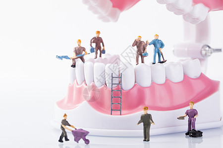扁豆牙牙齿口腔护理背景