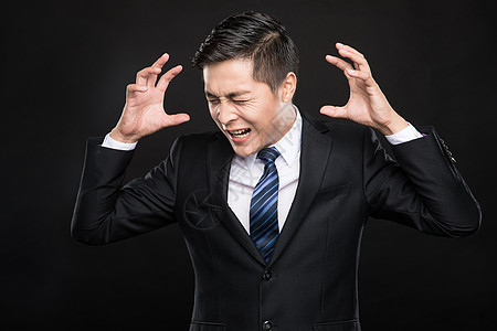 商务男性抓狂形象图片素材