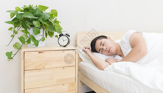 男性睡眠生活高清图片素材