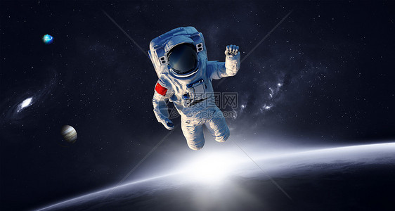 外太空宇航员图片