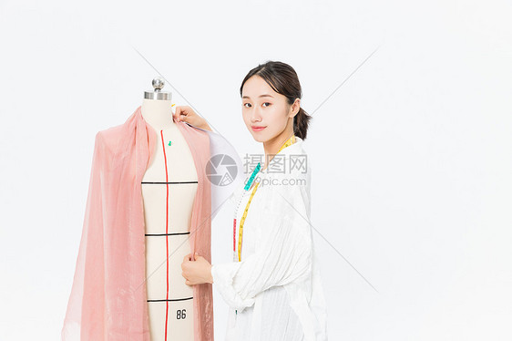 女服装设计师样衣制作图片