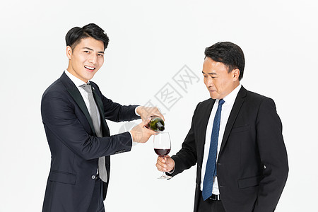西装红酒图片
