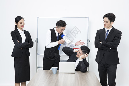 商务团队指责犯错图片素材