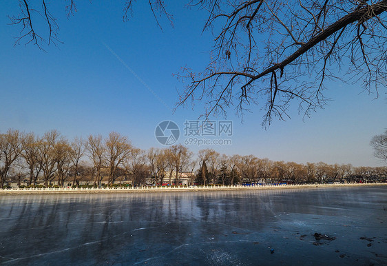 北京后海冰面图片