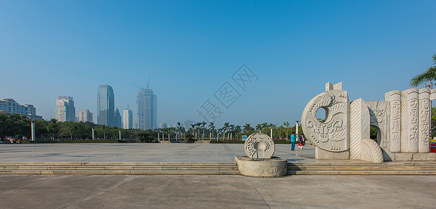 厦门白鹭洲公园背景