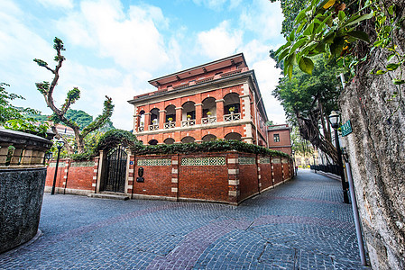 厦门鼓浪屿岛建筑背景图片