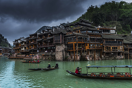 湘西苗族湖南省湘西土家族苗族自治州凤凰古城背景