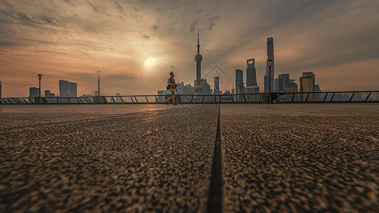 上海外滩日出图片
