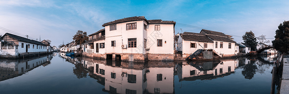金泽古镇背景图片
