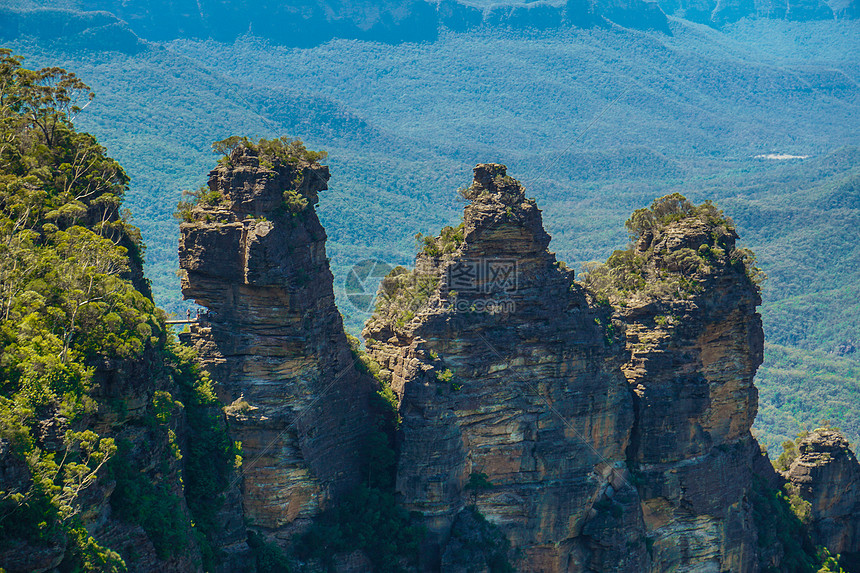 澳洲悉尼蓝山公园三姐妹峰图片