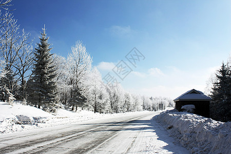 长白山雪景图片