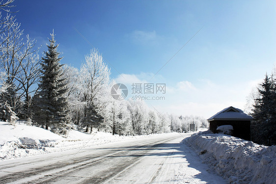 长白山雪景图片