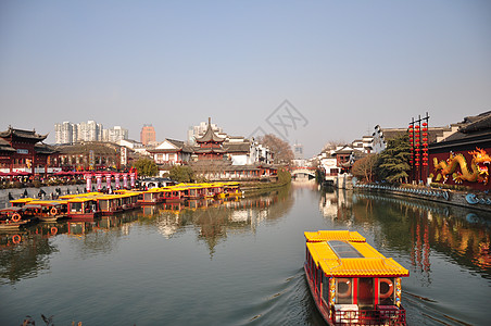 南京秦淮河河水秦淮河图片素材